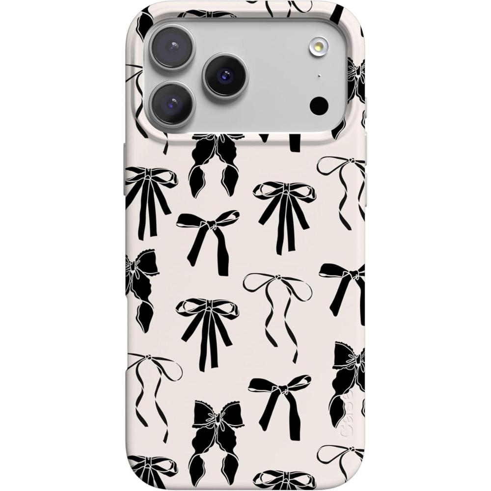 imageCasely iPhone 17 Pro Case  Western Bloom  Jenna Palek x Casely  Compatible with MagSafe  Classic Ultra Thin DesignGoth Girlie  Black Bows