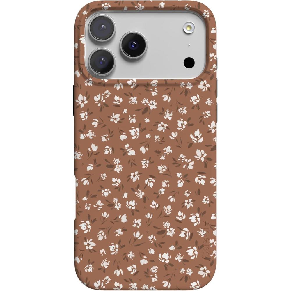 imageCasely iPhone 17 Pro Case  Western Bloom  Jenna Palek x Casely  Compatible with MagSafe  Classic Ultra Thin DesignMocha Meadow  Tiny Flowers