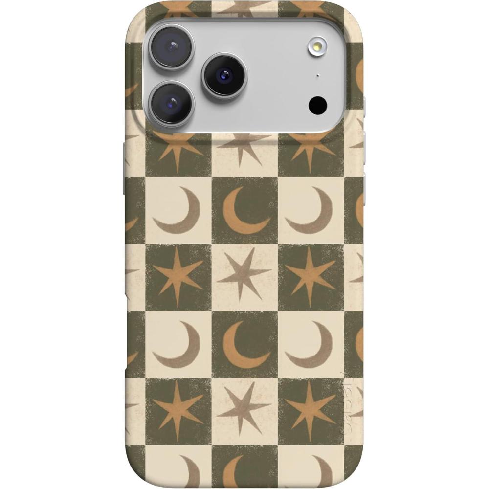 imageCasely iPhone 17 Pro Case  Western Bloom  Jenna Palek x Casely  Compatible with MagSafe  Classic Ultra Thin DesignMystic Moonstar  Green Celestial