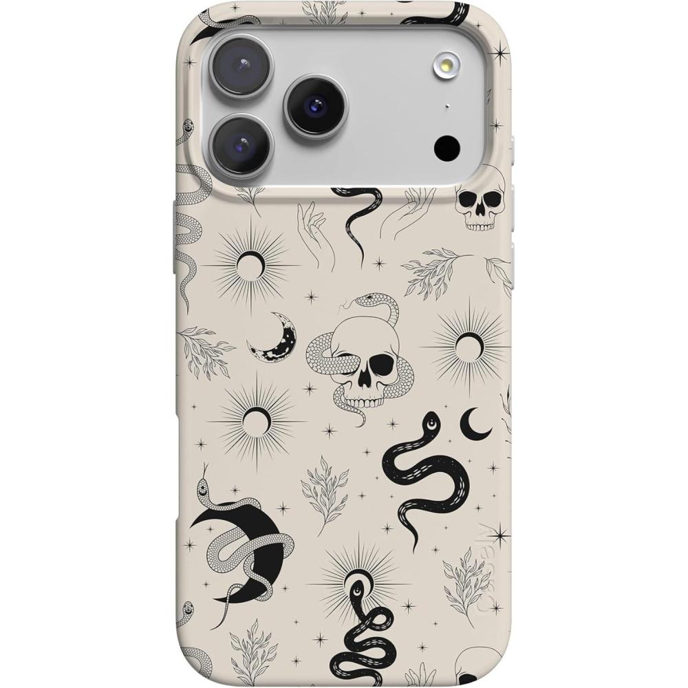 imageCasely iPhone 17 Pro Case  Western Bloom  Jenna Palek x Casely  Compatible with MagSafe  Classic Ultra Thin DesignNo Further Explanation  Snakes  Skulls