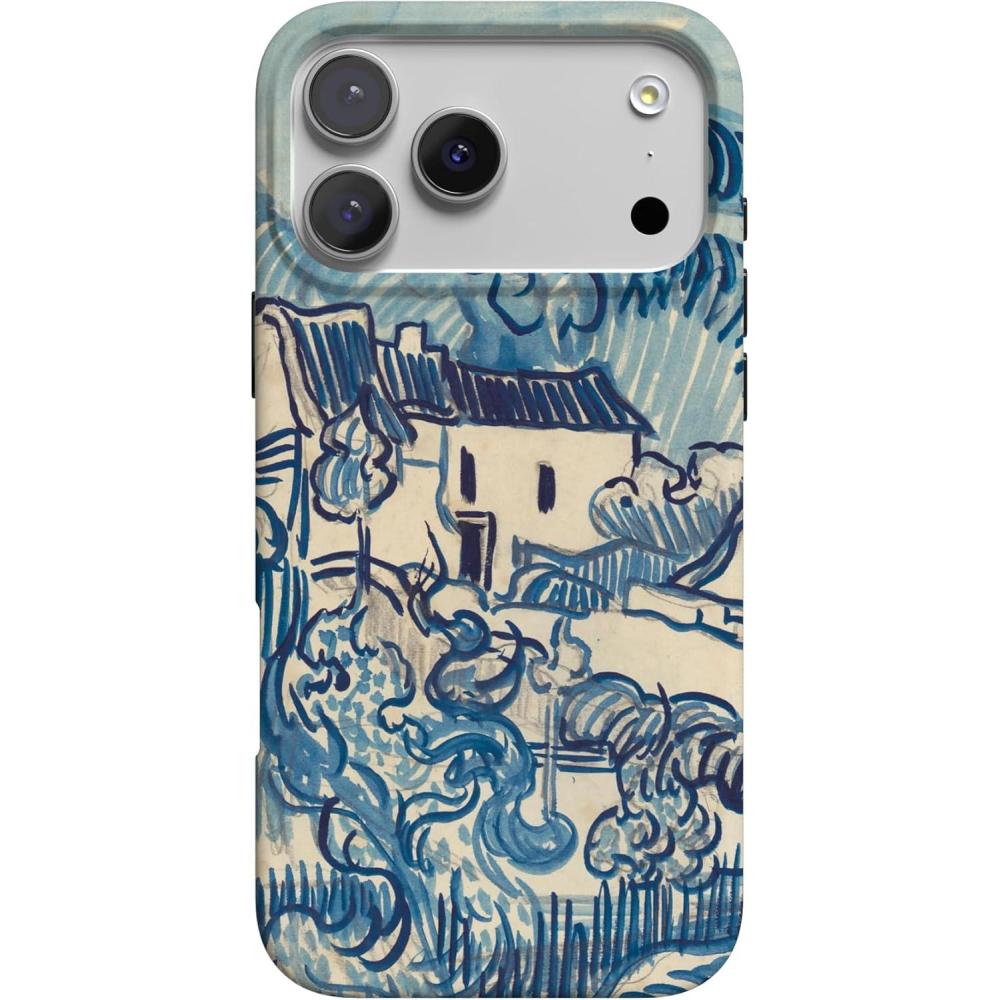 imageCasely iPhone 17 Pro Case  Western Bloom  Jenna Palek x Casely  Compatible with MagSafe  Classic Ultra Thin DesignVan Gogh  Landscape With Houses