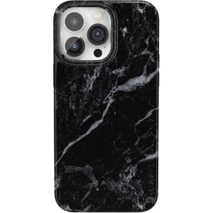Casely iPhone 14 Pro Case | Black Pearl Marble | Compatible with MagSafe | Classic Ultra Thin Design(Black Pearl Marble)