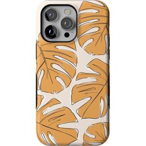 Casely iPhone 14 Pro Max Case | Blue Stripes | Sunday Best | Bold Protective Design | Compatible with MagSafe(Island Time | Tropical Leaves Floral)