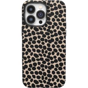 Casely iPhone 14 Pro Max Case | Blue Stripes | Sunday Best | Bold Protective Design | Compatible with MagSafe(Lost in Spots | Cheetah Print)