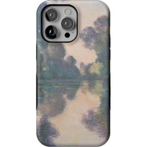 Casely iPhone 14 Pro Max Case | Blue Stripes | Sunday Best | Bold Protective Design | Compatible with MagSafe(Monet’s Morning | The Met Museum)