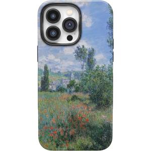 Casely iPhone 14 Pro Max Case | Blue Stripes | Sunday Best | Bold Protective Design | Compatible with MagSafe(Monet’s View | The Met Museum)