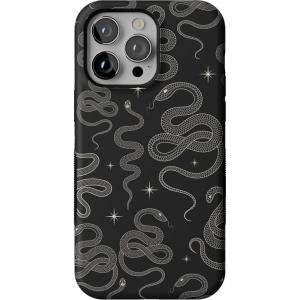 Casely iPhone 14 Pro Max Case | Blue Stripes | Sunday Best | Bold Protective Design | Compatible with MagSafe(We’re Ready For It | Black Serpent)