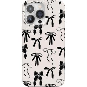 Casely iPhone 14 Pro Max Case | Lost in Spots | Cheetah Print | Compatible with MagSafe | Classic Ultra Thin Design(Goth Girlie | Black Bows)