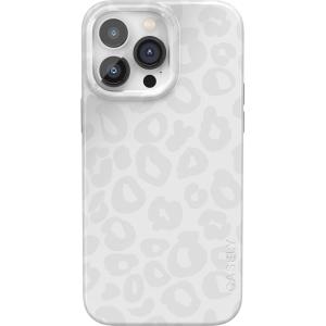 Casely iPhone 14 Pro Max Case | Lost in Spots | Cheetah Print | Compatible with MagSafe | Classic Ultra Thin Design(Into the Wild | White Snow Leopard)