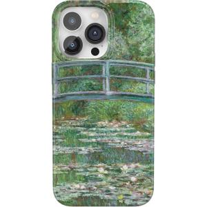 Casely iPhone 14 Pro Max Case | Lost in Spots | Cheetah Print | Compatible with MagSafe | Classic Ultra Thin Design(Monet’s Bridge | The Met Museum)