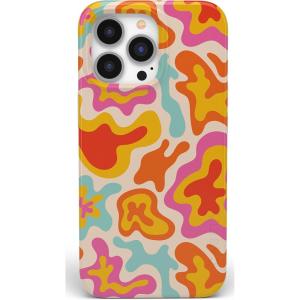 Casely iPhone 14 Pro Max Case | Lost in Spots | Cheetah Print | Compatible with MagSafe | Classic Ultra Thin Design(Tropical Color Splash | Abstract Retro)