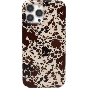 Casely iPhone 14 Pro Max Case | Rose to Fame | Blue & White Floral | Compatible with MagSafe | Classic Ultra Thin Design(Cowgirl Envy | Cow Print)