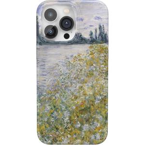 Casely iPhone 14 Pro Max Case | Rose to Fame | Blue & White Floral | Compatible with MagSafe | Classic Ultra Thin Design(Monet’s Summer Landscape | The Met Museum)