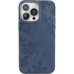 Casely iPhone 14 Pro Max Case | Rose to Fame | Blue & White Floral | Compatible with MagSafe | Classic Ultra Thin Design(Moody Monochrome | Twilight Flora)