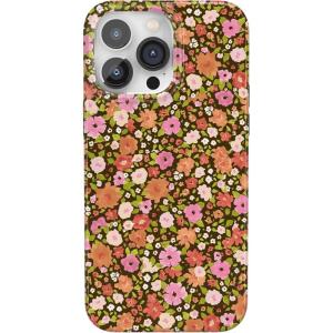 Casely iPhone 14 Pro Max Case | Rose to Fame | Blue & White Floral | Compatible with MagSafe | Classic Ultra Thin Design(Rustic Roses | Boho Bouquet)