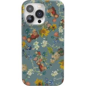 Casely iPhone 14 Pro Max Case | Rose to Fame | Blue & White Floral | Compatible with MagSafe | Classic Ultra Thin Design(Van Gogh | Vincent’s Flowers)