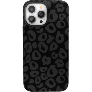 Casely iPhone 14 Pro Max Case | Sunday Best | Pastel Garden | Bold Protective Design | MagSafe Compatible Design(Into the Wild | Black Leopard)
