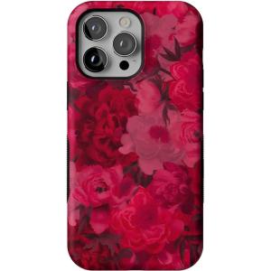 Casely iPhone 14 Pro Max Case | Sunday Best | Pastel Garden | Bold Protective Design | MagSafe Compatible Design(Romance Novel | Moody Floral)