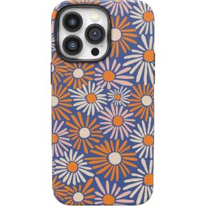 Casely iPhone 14 Pro Max Case | Sunday Best | Pastel Garden | Bold Protective Design | MagSafe Compatible Design(Spring Forward | Daisy Floral)