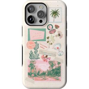 Casely iPhone 14 Pro Max Case | Sunday Best | Pastel Garden | Bold Protective Design | MagSafe Compatible Design(Vintage Vacay | FashionPass x Casely)