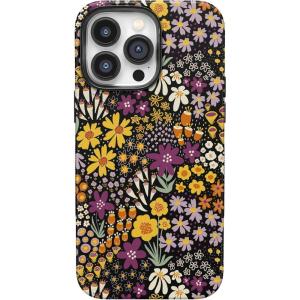 Casely iPhone 14 Pro Max Case | The Boyfriend Collection | Mallard & Co. | Bold Protective Design | Compatible with MagSafe(Falling for You | Plum Floral)