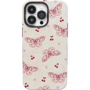 Casely iPhone 14 Pro Max Case | The Boyfriend Collection | Mallard & Co. | Bold Protective Design | Compatible with MagSafe(Heart Flutters | Butterfly)
