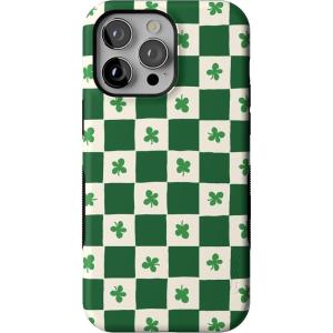 Casely iPhone 14 Pro Max Case | The Boyfriend Collection | Mallard & Co. | Bold Protective Design | Compatible with MagSafe(Lucky You | Shamrock)