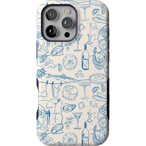 Casely iPhone 16 Pro Max Case | Bordeaux Rose | Moody Monochrome | Bold Protective Design | Compatible with MagSafe(Amalfi Aperitivo | Dolce Vita)