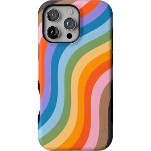 Casely iPhone 16 Pro Max Case | Bordeaux Rose | Moody Monochrome | Bold Protective Design | Compatible with MagSafe(Love for All | Rainbow Pride)