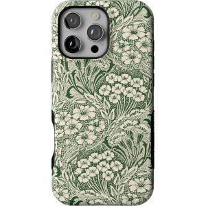Casely iPhone 16 Pro Max Case | Bordeaux Rose | Moody Monochrome | Bold Protective Design | Compatible with MagSafe(Mystic Meadow | Green Gardens)
