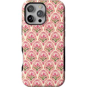 Casely iPhone 16 Pro Max Case | Bordeaux Rose | Moody Monochrome | Bold Protective Design | Compatible with MagSafe(Tulip Tapestry | Jenna Palek x Casely)