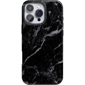 Casely iPhone 16 Pro Max Case | Into The Wild | White Snow Leopard | Compatible with MagSafe | Classic Ultra Thin Design(Black Pearl Marble)