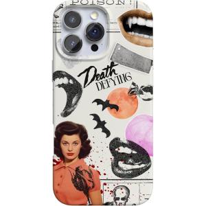 Casely iPhone 16 Pro Max Case | Into The Wild | White Snow Leopard | Compatible with MagSafe | Classic Ultra Thin Design(If You Dare | Horror Collage)