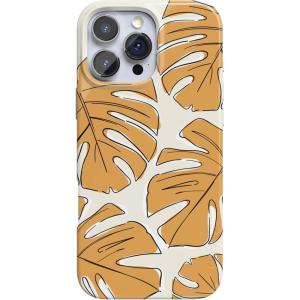 Casely iPhone 16 Pro Max Case | Into The Wild | White Snow Leopard | Compatible with MagSafe | Classic Ultra Thin Design(Island Time | Tropical Leaves Floral)