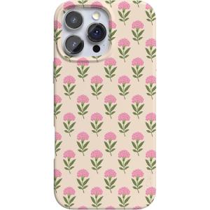 Casely iPhone 16 Pro Max Case | Into The Wild | White Snow Leopard | Compatible with MagSafe | Classic Ultra Thin Design(Jenna’s Flowers | Fun on Weekdays)