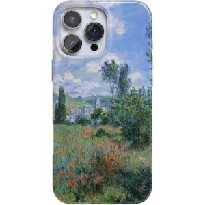 Casely iPhone 16 Pro Max Case | Into The Wild | White Snow Leopard | Compatible with MagSafe | Classic Ultra Thin Design(Monet’s View | The Met Museum)