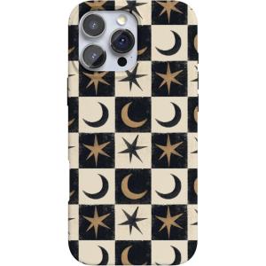 Casely iPhone 16 Pro Max Case | Into The Wild | White Snow Leopard | Compatible with MagSafe | Classic Ultra Thin Design(Mystic Moonstar | Black Celestial)