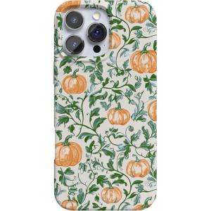 Casely iPhone 16 Pro Max Case | Into The Wild | White Snow Leopard | Compatible with MagSafe | Classic Ultra Thin Design(Pumpkin Patch | Green Vines)