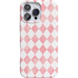 Casely iPhone 16 Pro Max Case | Into The Wild | White Snow Leopard | Compatible with MagSafe | Classic Ultra Thin Design(Queen of Diamonds | Pink Watercolor)