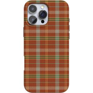 Casely iPhone 16 Pro Max Case | Into The Wild | White Snow Leopard | Compatible with MagSafe | Classic Ultra Thin Design(Spiced Chai | Fall Plaid)