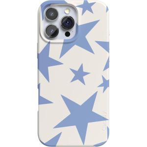 Casely iPhone 16 Pro Max Case | Into The Wild | White Snow Leopard | Compatible with MagSafe | Classic Ultra Thin Design(Stars Align | Blue & White Stars)