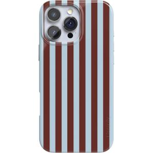 Casely iPhone 16 Pro Max Case | Into The Wild | White Snow Leopard | Compatible with MagSafe | Classic Ultra Thin Design(Sunday in Brooklyn | Chocolate Stripes)