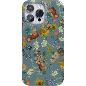 Casely iPhone 16 Pro Max Case | Into The Wild | White Snow Leopard | Compatible with MagSafe | Classic Ultra Thin Design(Van Gogh | Vincent’s Flowers)