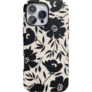 Casely iPhone 16 Pro Max Case | Rustic Roses | Boho Bouquet | Bold Protective Design | Compatible with MagSafe(Dark Fantasy | Contrast Floral)