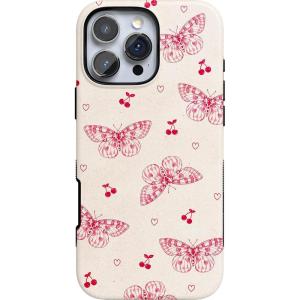 Casely iPhone 16 Pro Max Case | Rustic Roses | Boho Bouquet | Bold Protective Design | Compatible with MagSafe(Heart Flutters | Butterfly)