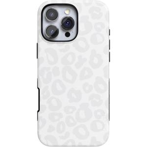 Casely iPhone 16 Pro Max Case | Rustic Roses | Boho Bouquet | Bold Protective Design | Compatible with MagSafe(Into the Wild | White Snow Leopard)