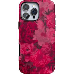 Casely iPhone 16 Pro Max Case | Rustic Roses | Boho Bouquet | Bold Protective Design | Compatible with MagSafe(Romance Novel | Moody Floral)