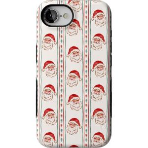 Casely iPhone 16e Case | Jolly St. Nick | Retro Claus | Bold Protective Design | MagSafe Compatible Design