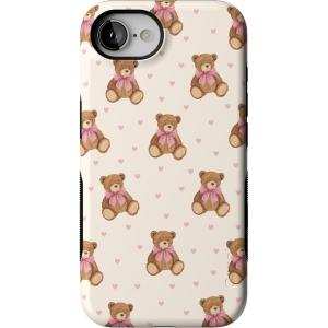 Casely iPhone 16e Case | Love Me Knot | Blue Bow | Bold Protective Design | Compatible with MagSafe(Cuddle Up | Teddy Bear)