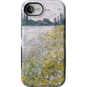 Casely iPhone 16e Case | Pretty in Pastel | Blush Stripes | Bold Protective Design | Compatible with MagSafe(Monet’s Summer Landscape | The Met Museum)